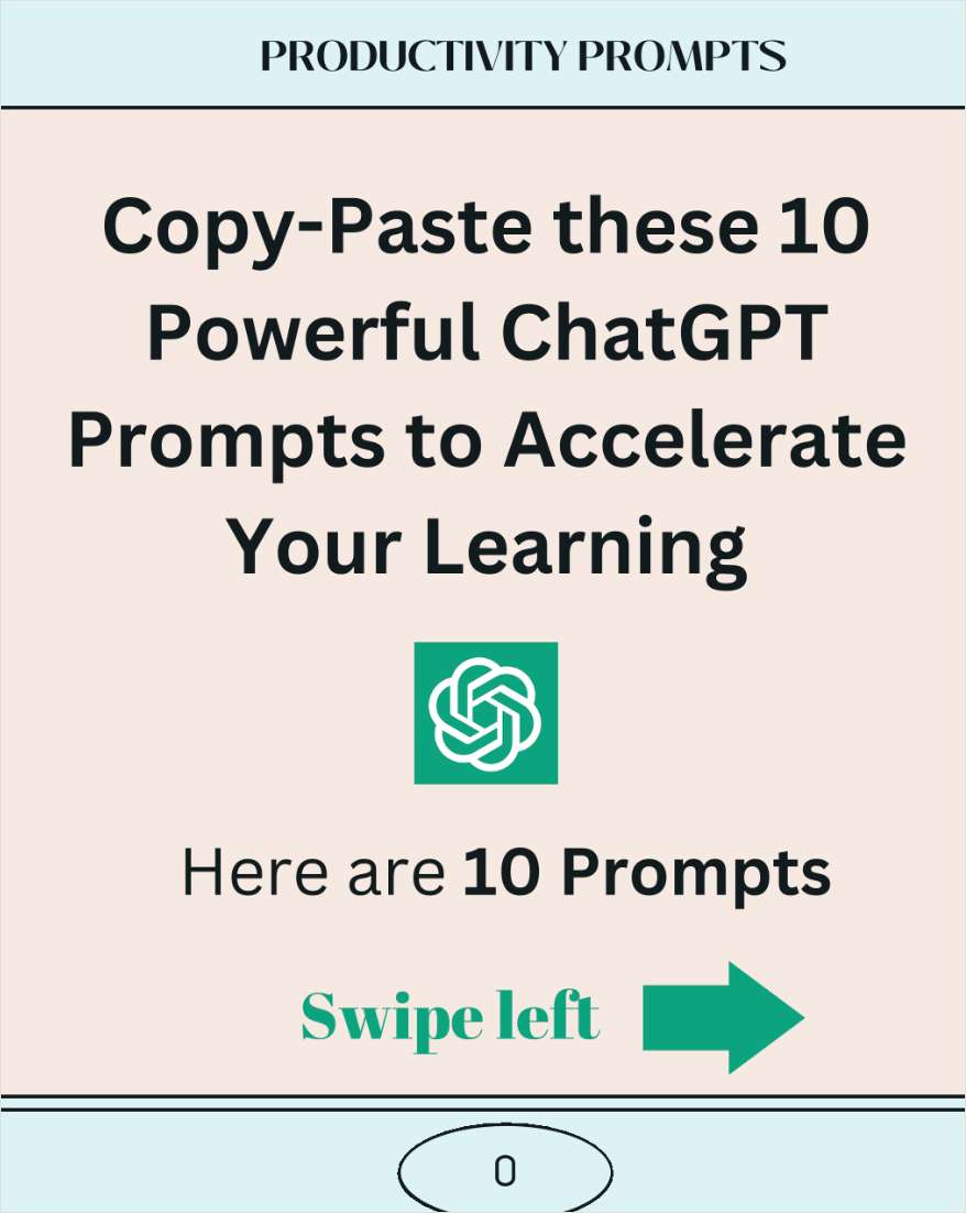 10 ChatGPT Prompts to Accelerate Your Learning